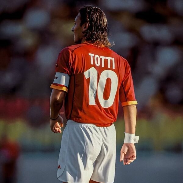 Totti 10 AS Roma Home Shirt 2001/2002 – Classic INA Edition